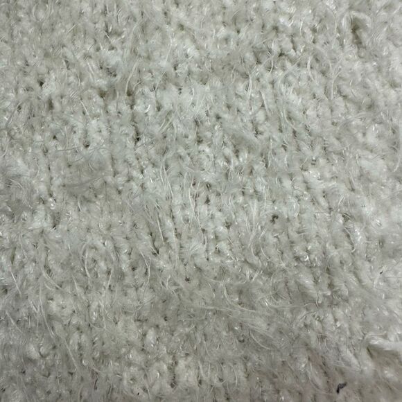 BP. Cream deep v-neck sweater fuzzy soft sweater size L - Picture 4 of 9